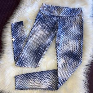 NUX Blue 💙 Snakeskin Mermaid Leggings XS, M